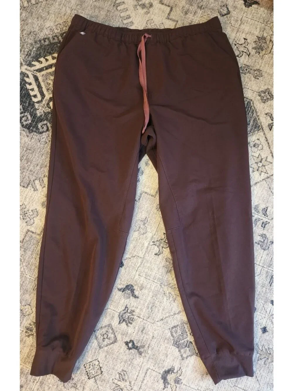 Figs Men's Sz. XXL Brown Technical Collection Top & Joggers Set EUC